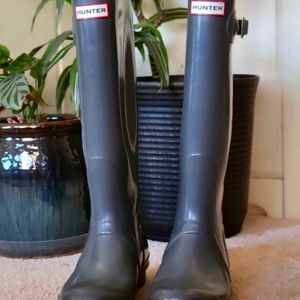 Hunter Original Tall Rain Boots - Grey